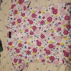Pink scrub top